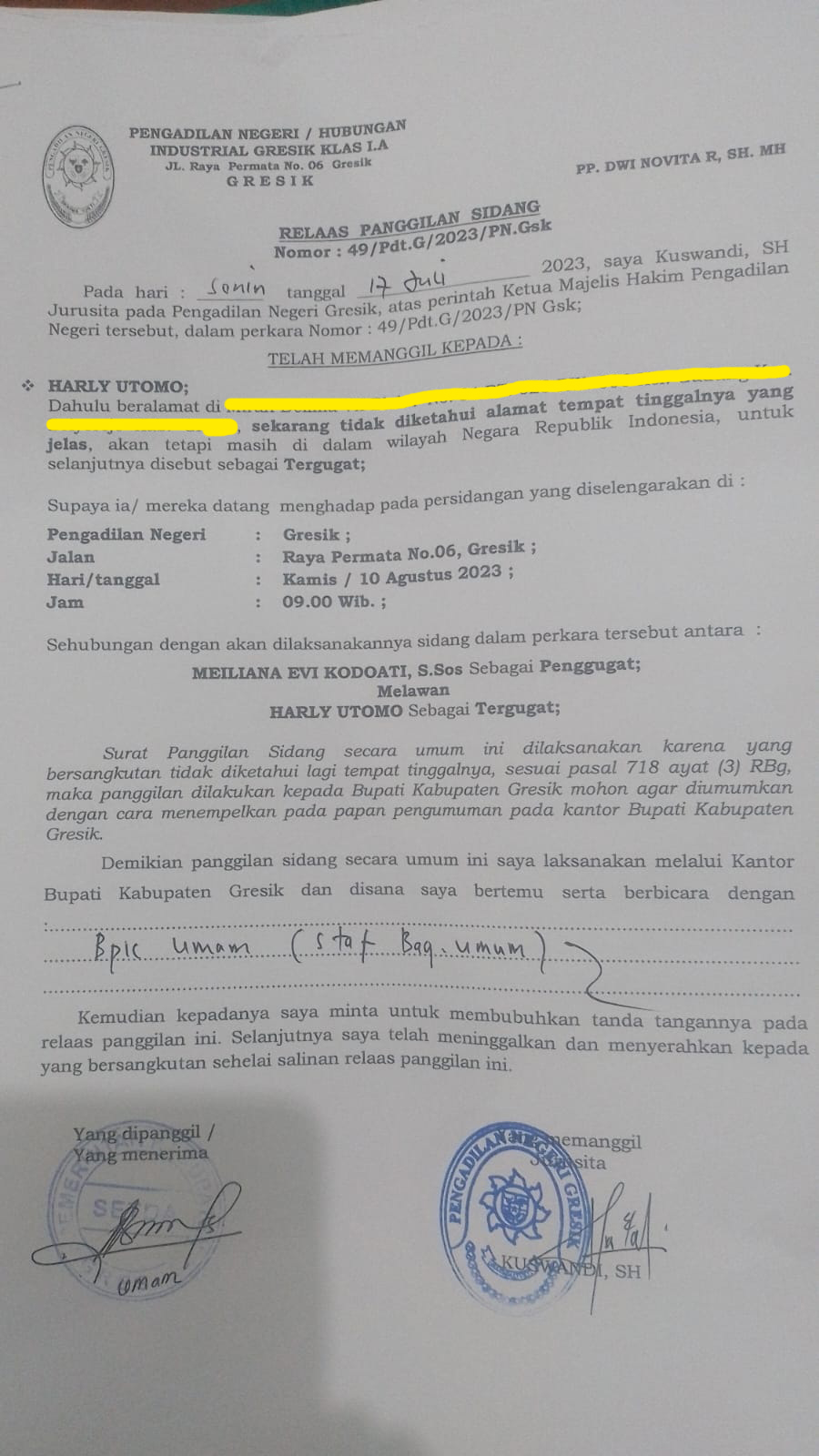 relaas-panggilan-sidang